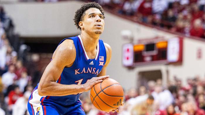 Kansas Jayhawks guard Kevin McCullar Jr.